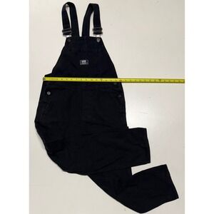 Vans Women's XS Black Denim Carpenter Overalls Straight Leg Utility Skater